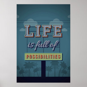 Pôster A vida é cheio das possibilidades
