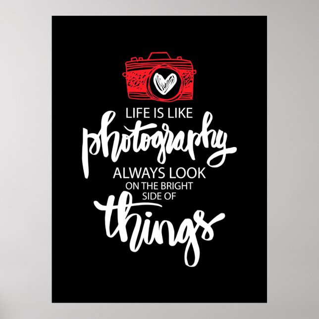 Poster A Vida É Como Fotografia (Frente)