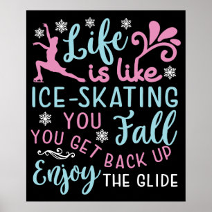 Poster A vida é como patinar gelo