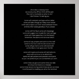 Poster A vida é como um trem fugitivo