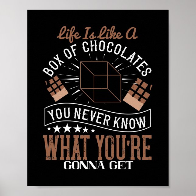 Poster A Vida É Como Uma Caixa De Chocolates (Frente)
