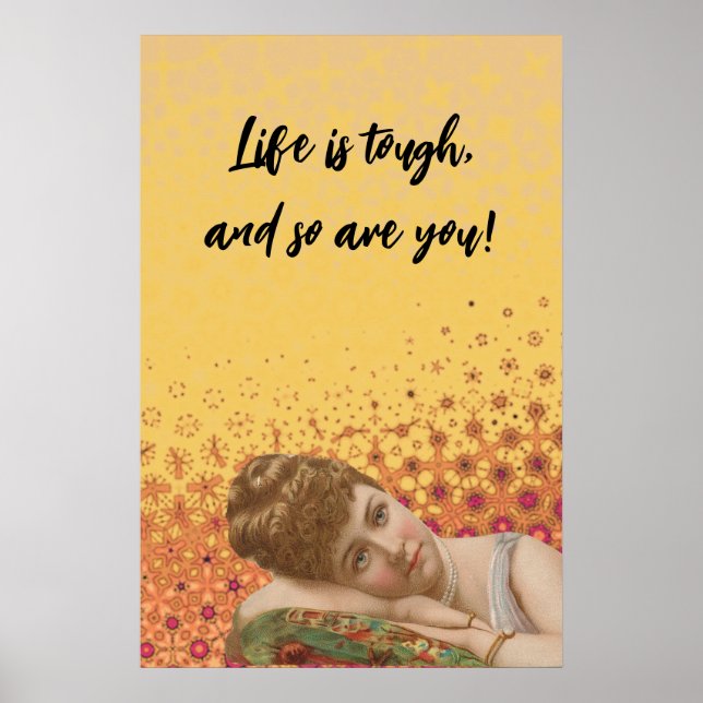 Poster A vida é dura, e você também é (Frente)
