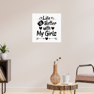 Poster A vida é melhor com minhas meninas
