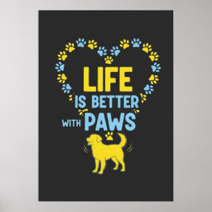 Poster A Vida é Melhor com Patas