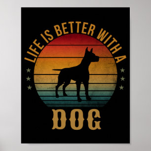POSTER A VIDA É MELHOR COM UM CACHORRO