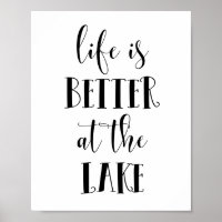 A vida é melhor no lago