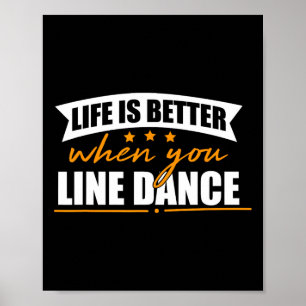 Poster A Vida É Melhor Quando Você Lê A Dança