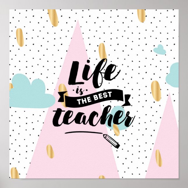 Poster A vida é o melhor professor (Frente)
