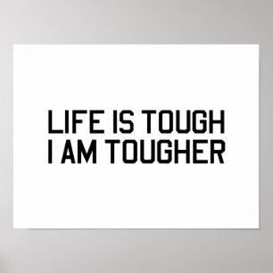 Poster A vida é resistente, mim é mais resistente