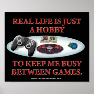 Poster A vida é um passatempo entre jogos