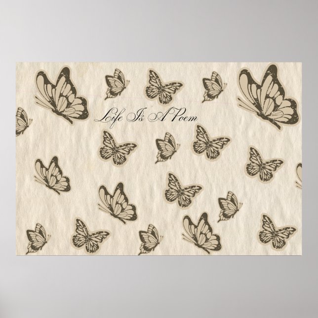 Poster A Vida É Um Poema (Frente)