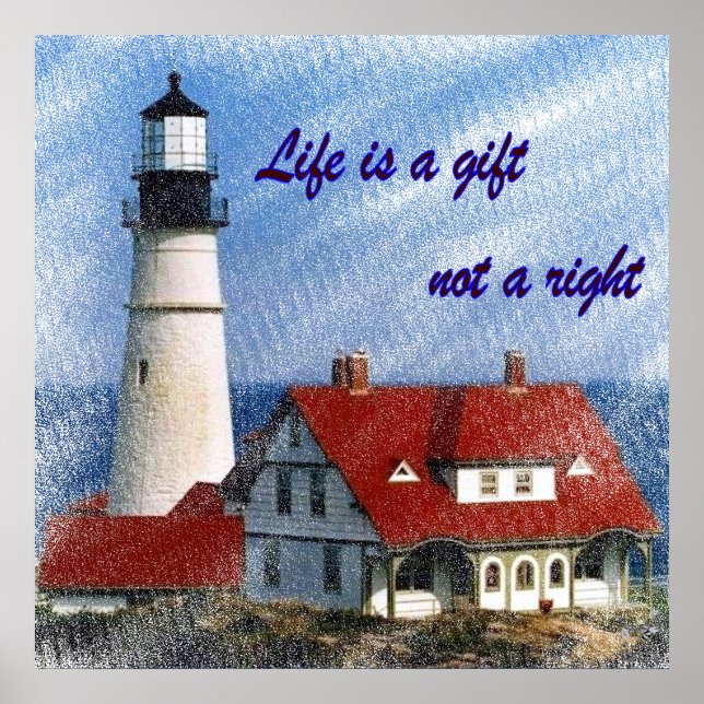 Poster A Vida É Um Presente (Frente)