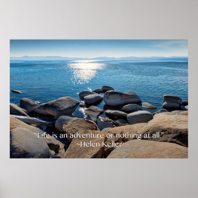 Pôster A vida é uma aventura ou nada (Frente)