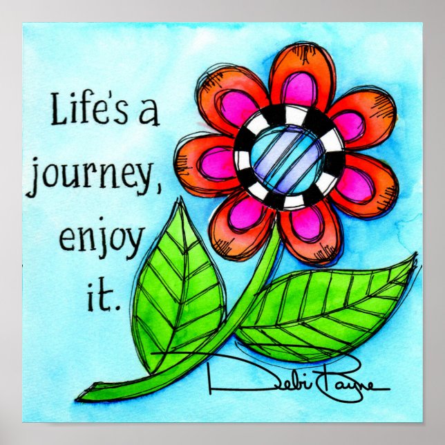 Poster A vida é uma jornada (Frente)