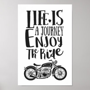 Poster A vida é uma viagem aprecia as citações da