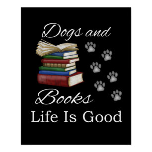 Pôster A Vida Engraçada Do Livro De Cachorros É Um Bom Le