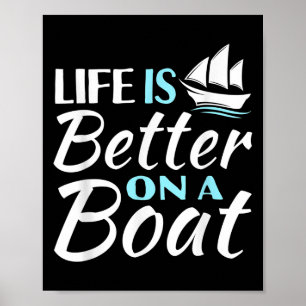 Poster A Vida Engraçada É Melhor Em Uma Carga De Barcos