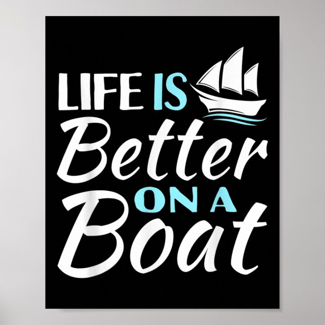 Poster A Vida Engraçada É Melhor Em Uma Carga De Barcos (Frente)