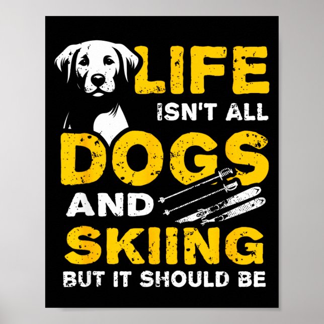 Poster A vida engraçada não é só cães e esqui  (Frente)