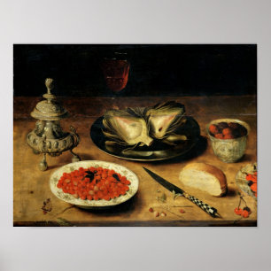 Pôster A vida estática com um artichoke