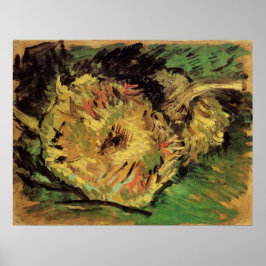 Pôster A vida eterna é dois girassóis cortados por Vincen