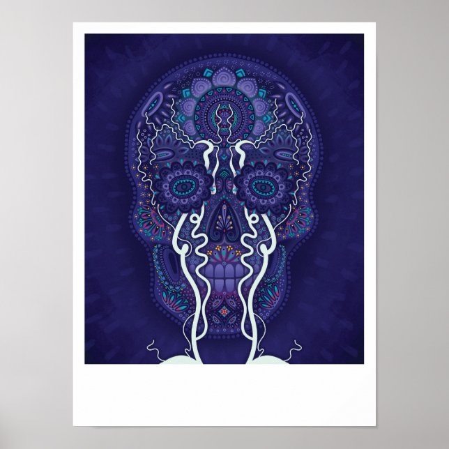 Poster A Vida Interior: Fluxo Vital por Daniel Taboada (Frente)