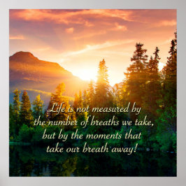 Poster A vida não é medida por...