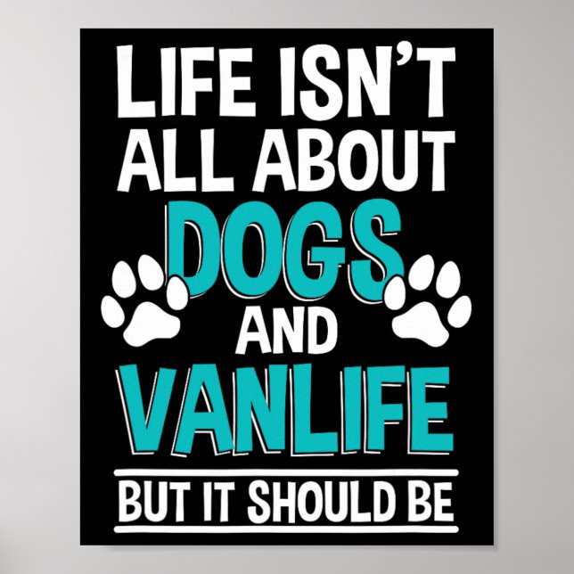 Poster A Vida Não É Só Sobre Cachorros E Vida De Van  (Frente)