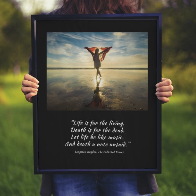 Poster A vida para os vivos Langston Hughes (Criador carregado)