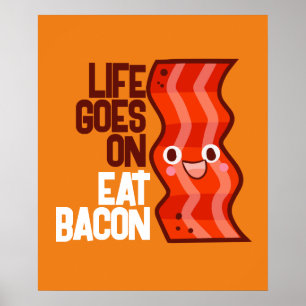 Poster A vida personalizável passa a comer bacon