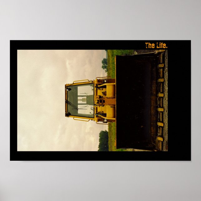 Poster A Vida. Trator Retrato. (Frente)