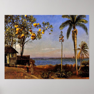 Poster A View in the Bahamas, Albert Bierstadt,