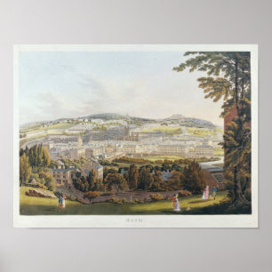 Pôster A View of Bath, 1817