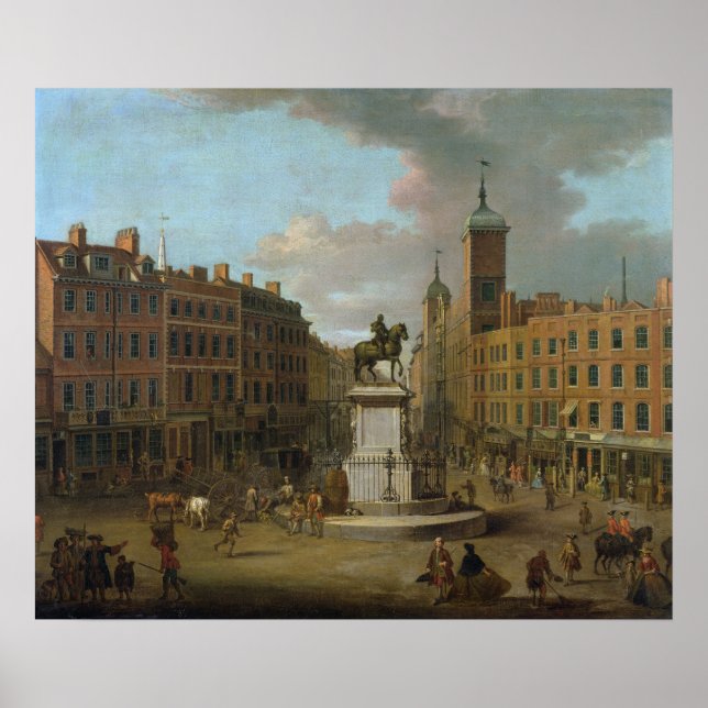 Poster A View of Charing Cross and Northumberland (Frente)