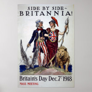 Poster A Vintage do Dia da Grã-Bretanha