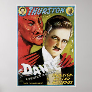 Pôster A Vintage Mágica da Europa Dante