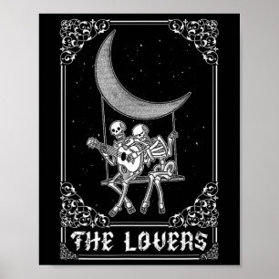 Poster A Vintage Tarot Card Gótica Halloween Ske
