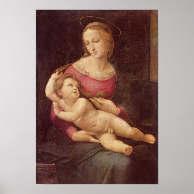 Pôster A Virgem (A Madonna Bridgewater) por Raphael (Frente)
