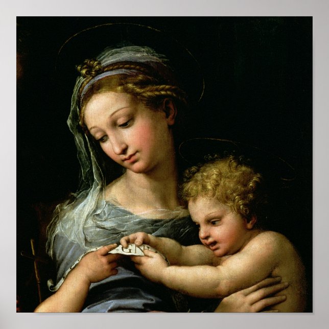 Pôster A Virgem da Rosa, c.1518 (Frente)