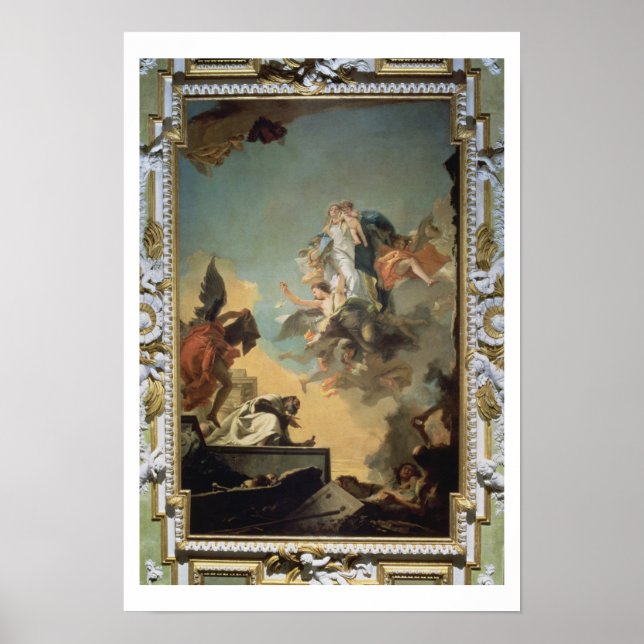 Pôster A Virgem de Carmel dando a espátula à Bela (Frente)