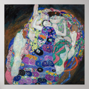 Poster A Virgem de Gustav Klimt, 1913