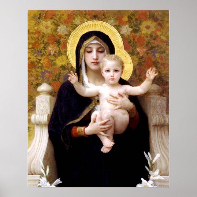 Pôster A Virgem dos Lírios (La Vierge au Lys) (Frente)