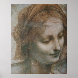 Poster A Virgem e a Criança com Rua Anne e Rua John