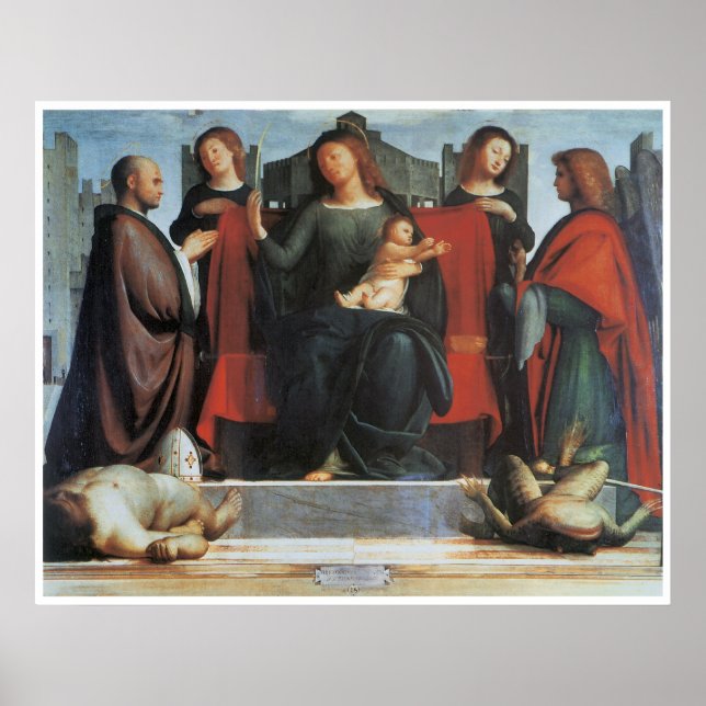 Pôster A Virgem e a Criança Enfrentada... (Frente)