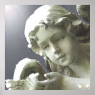 Pôster A visão angélico do brilho do guardião