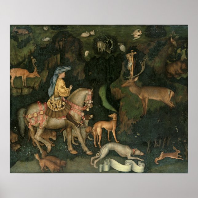 Poster A visão da Rua Eustachius, c.1438-42 (Frente)