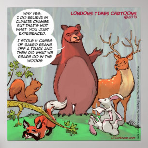 Pôster A Visão Da Vida Selvagem Sobre As Alterações Cl