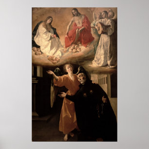 Poster A visão de St. Alphonsus Rodriguez