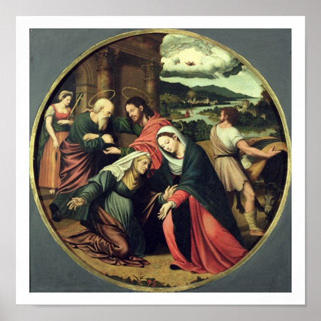 Pôster A Visitação (óleo no painel) 2 (Frente)