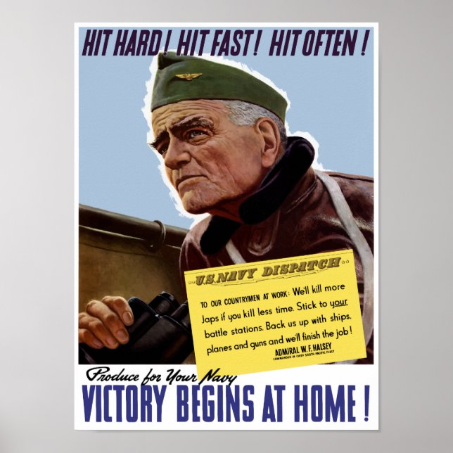 Poster A Vitória Começa Em Casa — Bull Halsey (Frente)